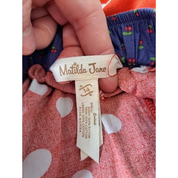 Matilda Jane Brilliant Daydream Most Magical Day Romper Ruffled Gingham Girls 14 - Picture 7 of 8